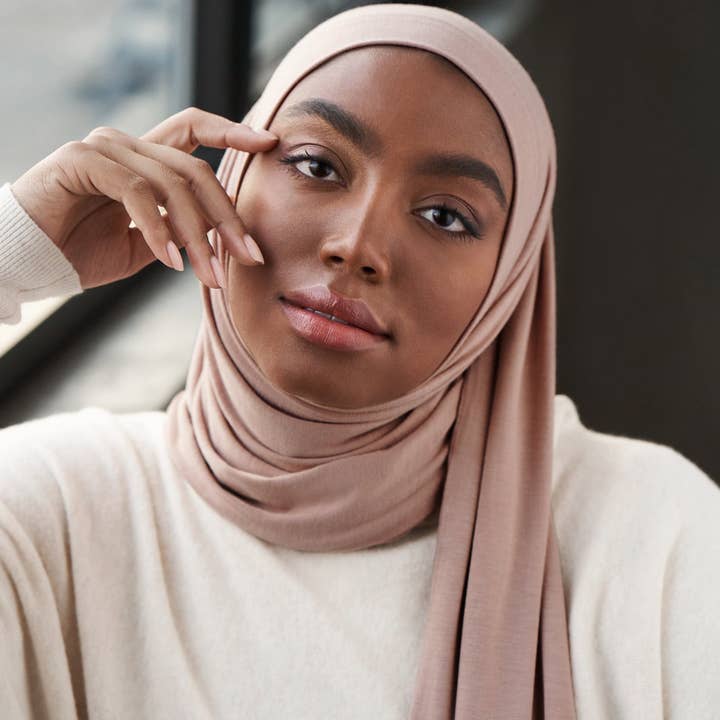 Premium Jersey Hijab - Light Mink for wholesale on Faire1