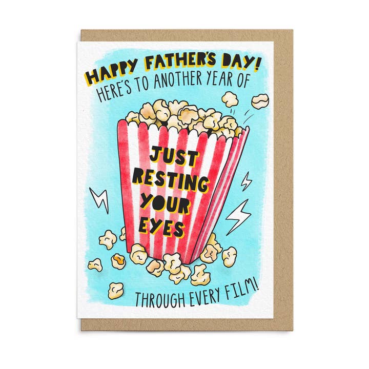 Roligt fars dags-kort till pappa - Bara vilar ögonen för wholesale av Sketchy Print Co