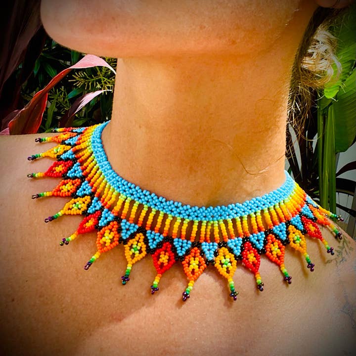 Nativo Soul - Vente Colliers plastrons - Collier Okama Embera Carnival