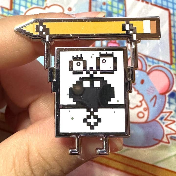 DoodleBoi Pixel Art Emalje Pin for engroshandel hos Ollybits Pixel Art