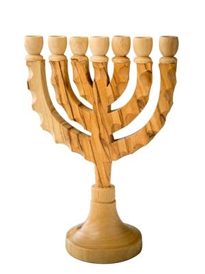 Menorah - 5" x 3" for wholesale by Earthwood