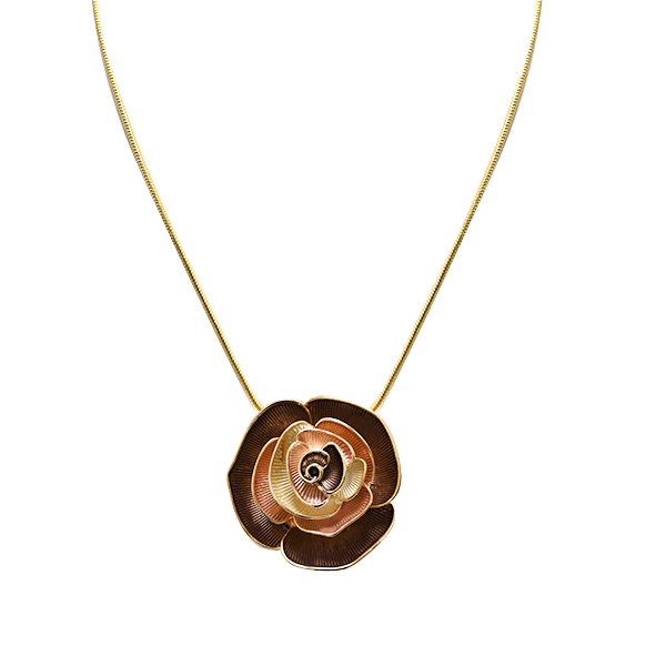 AMORINO SRL - Vendita all'ingrosso Collana con ciondolo/pendaglio - ENAMEL FLOWER PENDANT NECKLACE - SW24624A7680