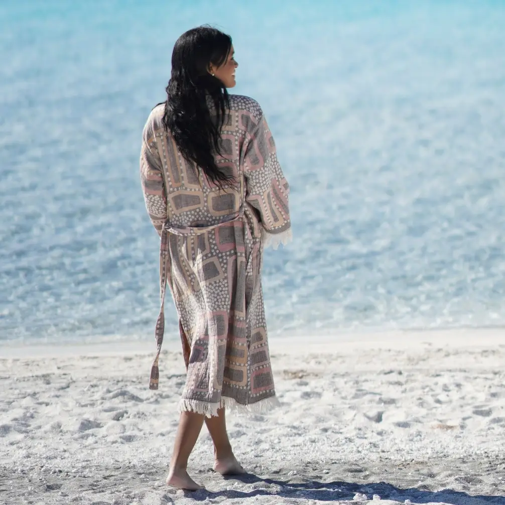 Bagno Milano - Vente Peignoir – femme - Collection de peignoirs et ponchos en peshtemal bio Bagno Milano47