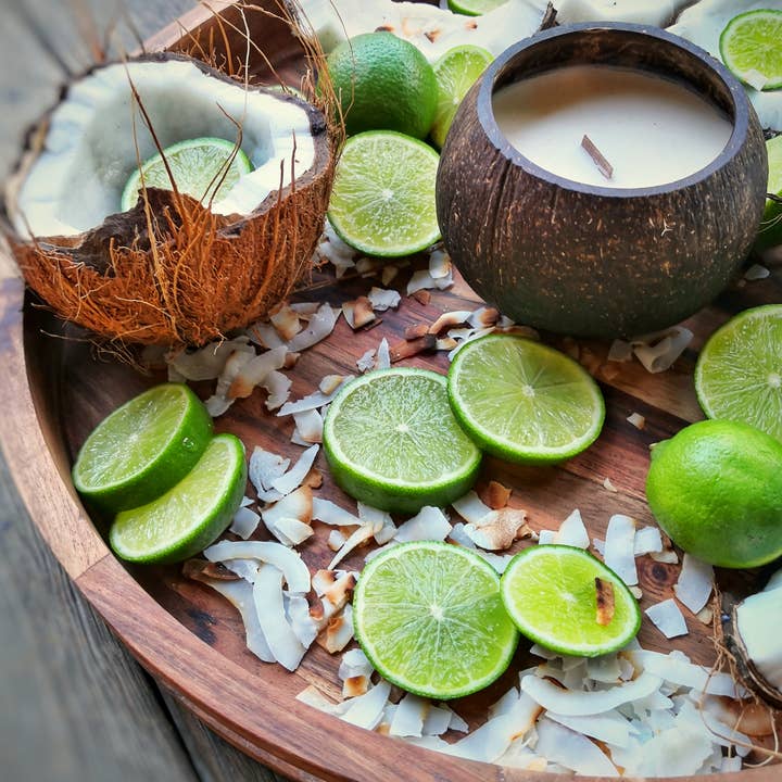 Coconut Bowls - Venta al por mayor Velas en tarros - Coconut Candle - Coconut Lime