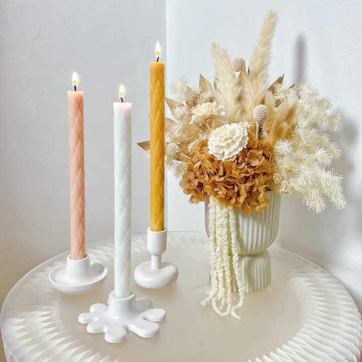 LMJ Candles - Wholesale Tapered candle/candlestick - Diamond Dinner & Taper Candle3