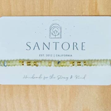 Santore Jewelry Company - Wholesale Beaded Bracelet - Linea Beaded Stretch Bracelet - Ships Carded27