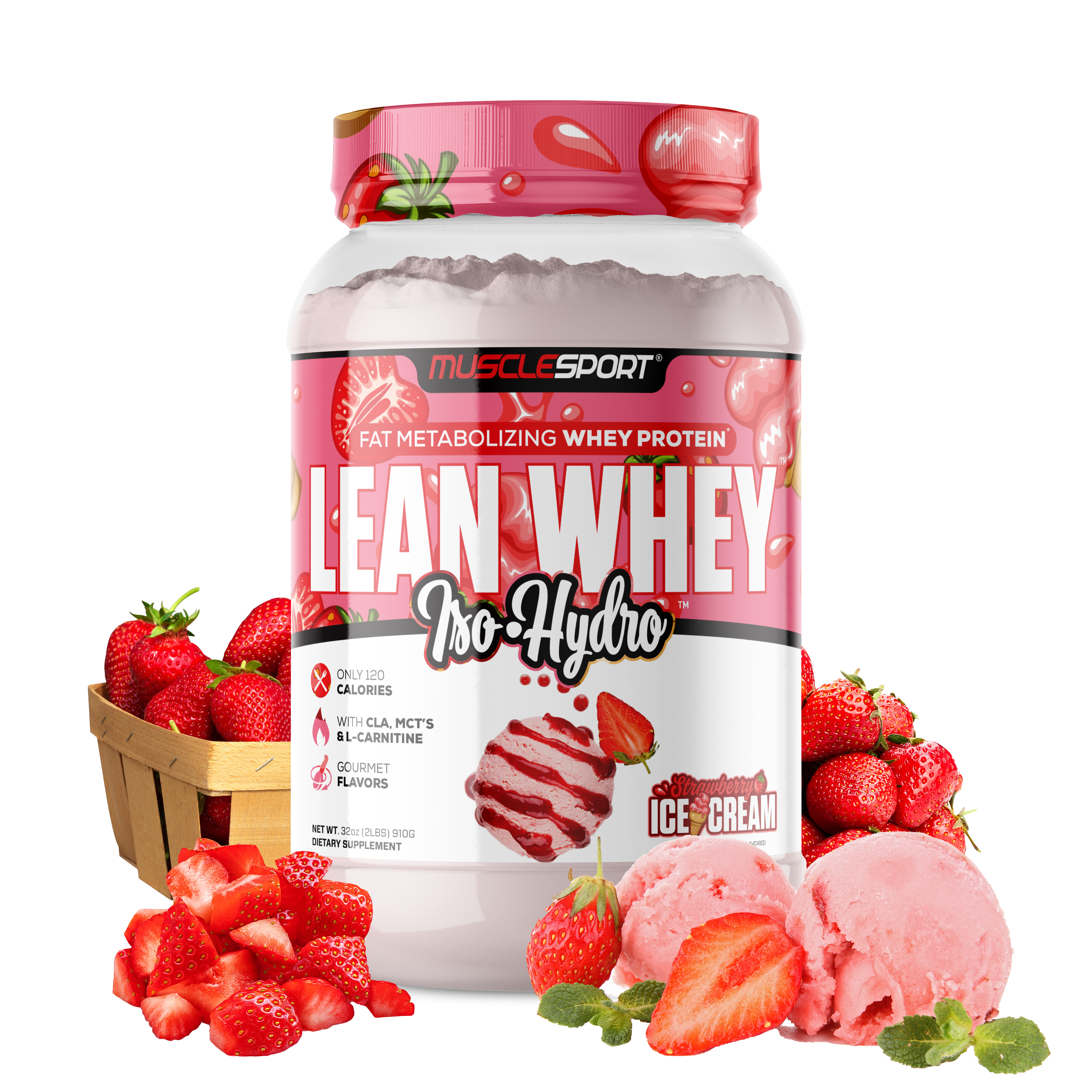 MuscleSport - Wholesale Protein/superfood powder - Lean Whey® Iso Hydro Gourmet Protein 2lb - Limited Edition85