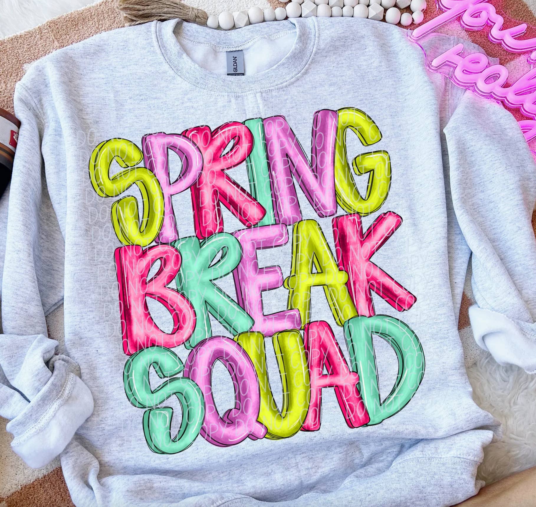 K and M Designs - Wholesale Sublimation Transfer - Spring Break Squad DTF Transfer