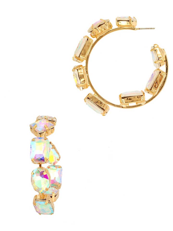 Multi Shape Kristall Creolen 83 für den Großhandel von anbfashion