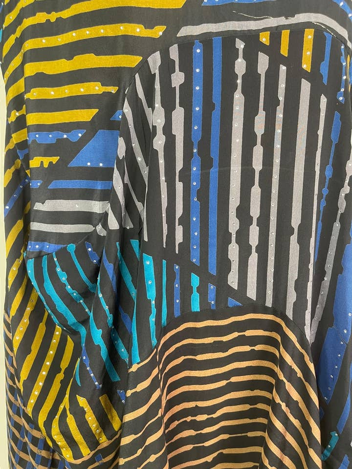 sariKNOTsari - Wholesale Dress - Women's - PRC7977 Avatar Pure Silk Sculptural Long Tunic Dress2