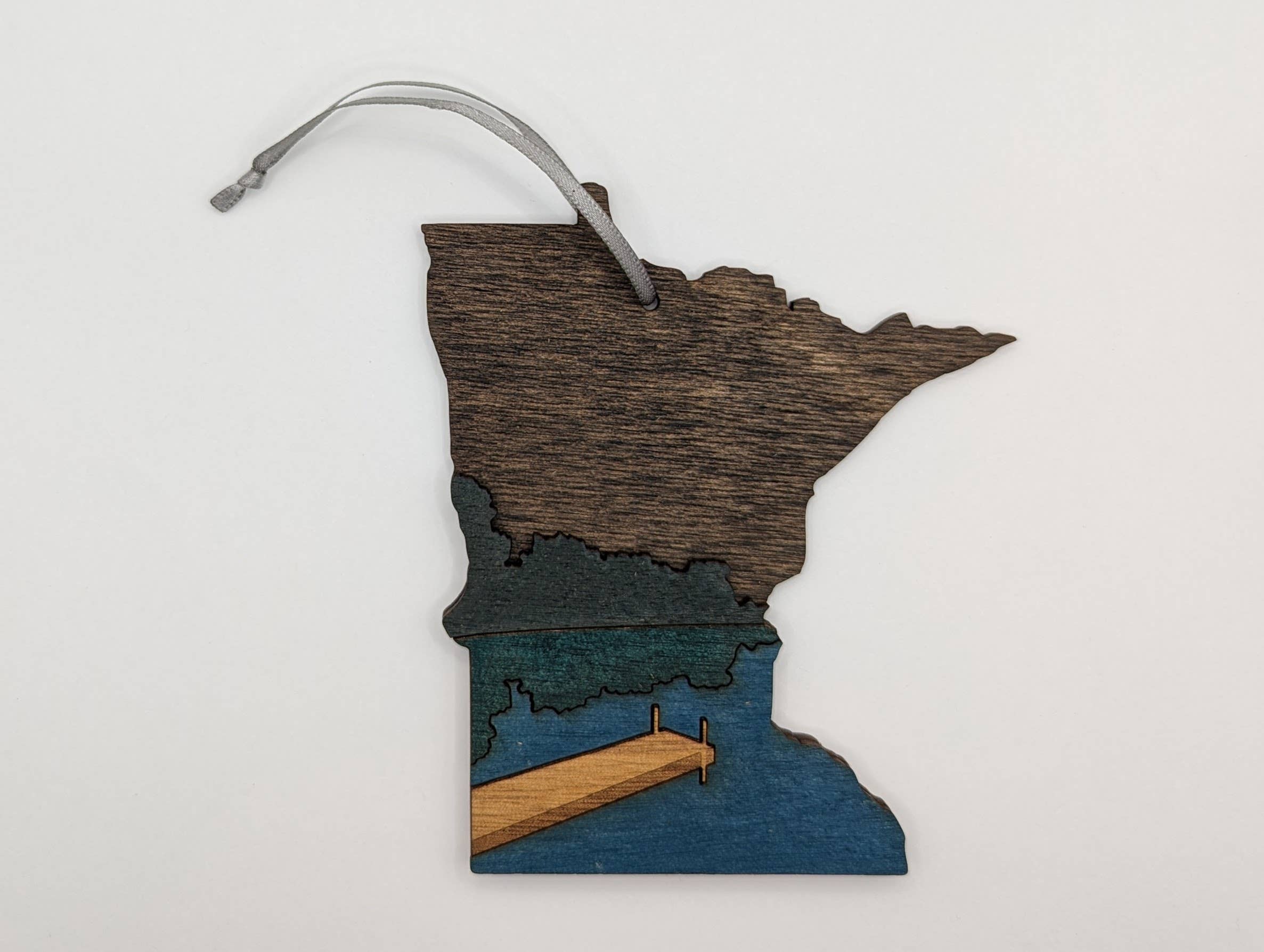 Knit and Nailed - Wholesale Ornament - Minnesota Wood Ornament Art 5" varieties1