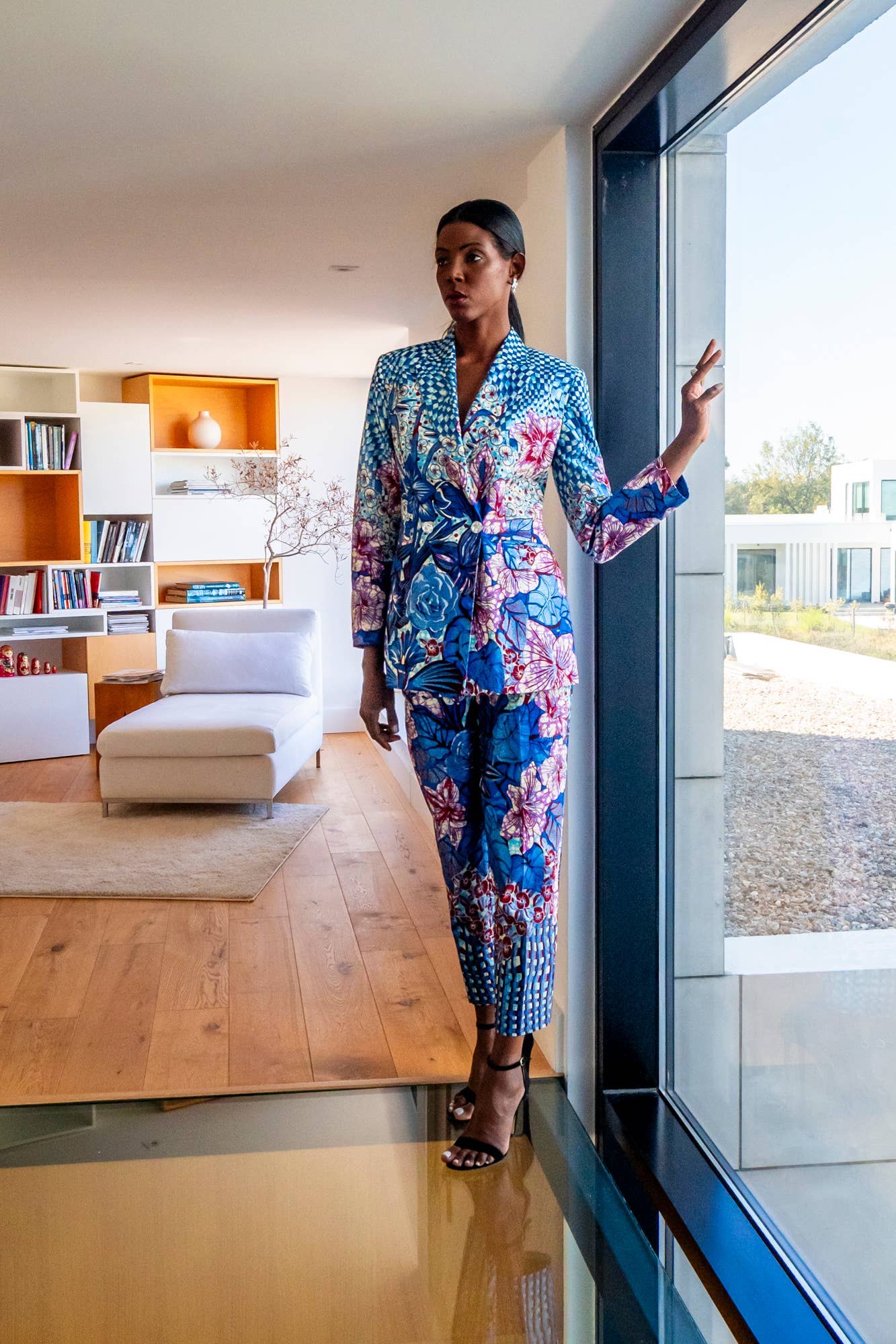 Roselyn Silva - Wholesale Pants - Women's - Printed Cigarette Trousers4