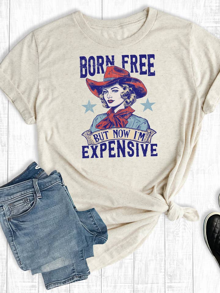 Western July 4th Born Free But Now I'm Expensive Graphic Tee and other Purchase Wholesale july. Free Returns & Net 60 Terms on Faire trending on Faire.