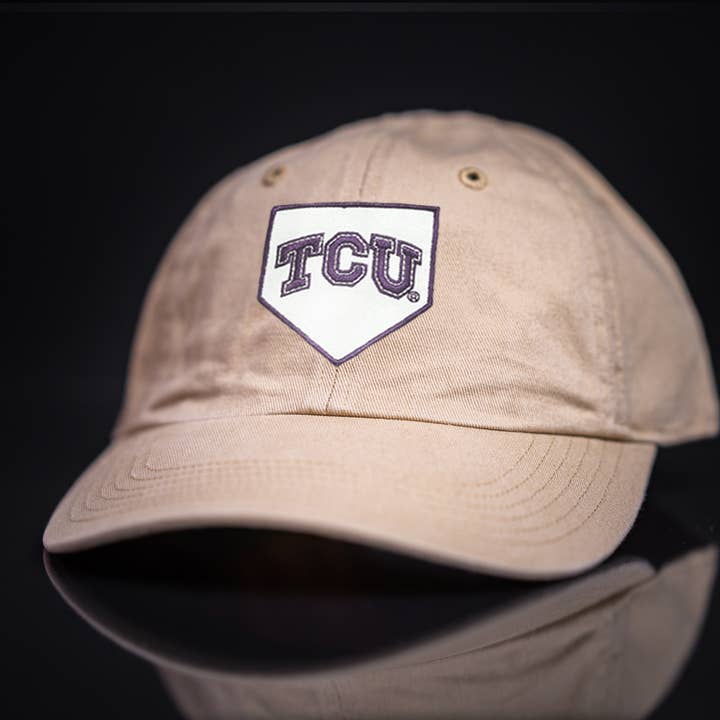 Boné de Beisebol TCU Horned Frogs Home Plate / Chapéu / TCU025 / 221 / MM por atacado de Last Stand Hats, LLC