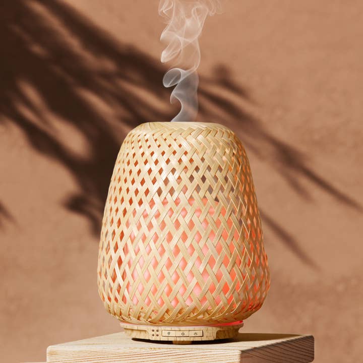 Zen'Arôme - Wholesale Electronic Diffuser - Olaki Natural Woven Bamboo Essential Oil Diffuser16