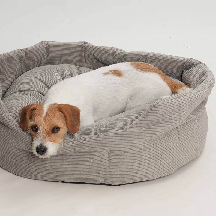 Chelsea Cord Mouse dog basket for wholesale by DOGS in the CITY®