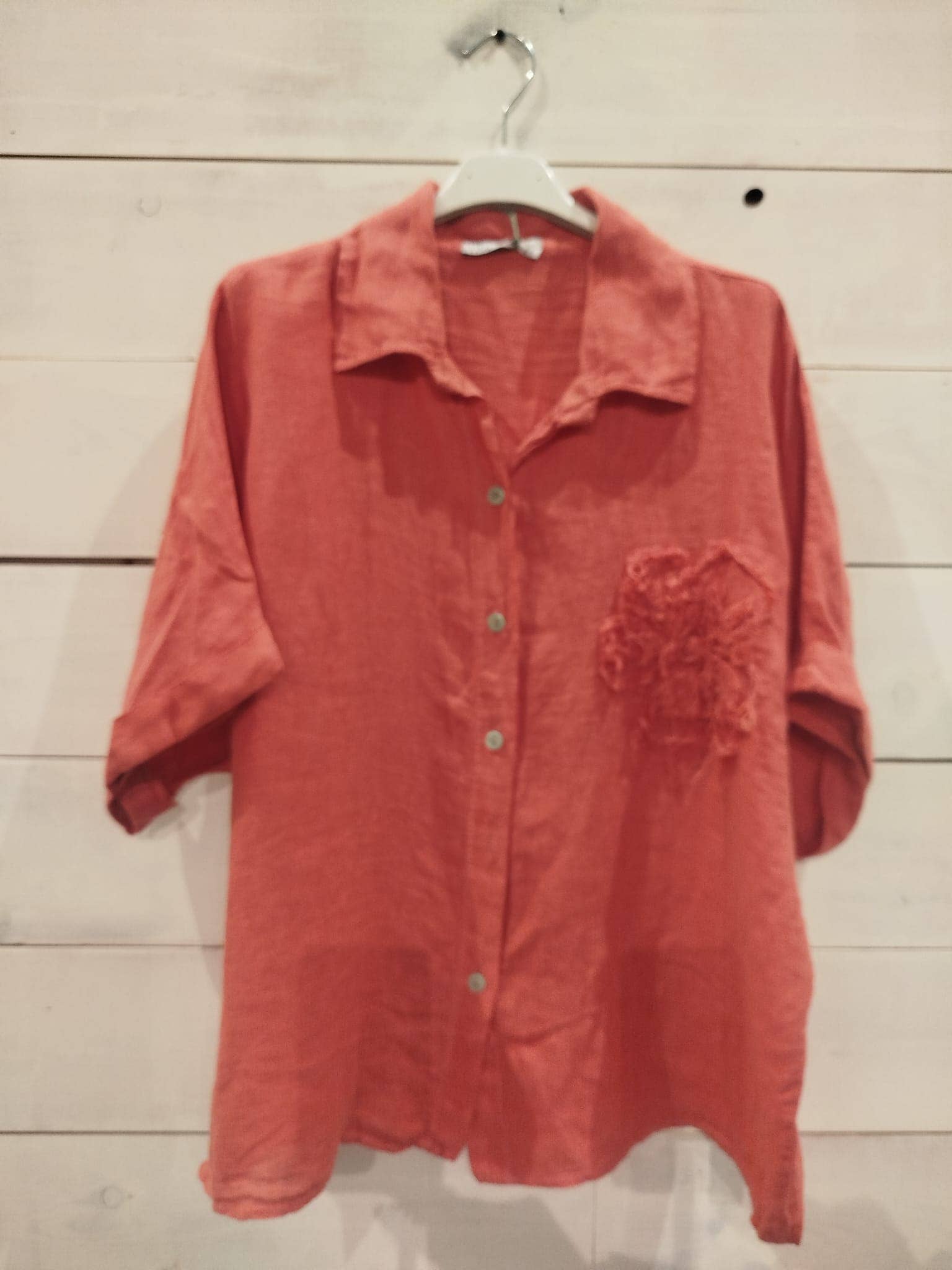 Linos y Textiles - Venta al por mayor Camisa con botones - Mujer - REF: 20341 Camisa Flor4