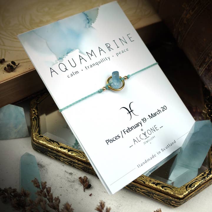 Bracelet POISSONS AIGUE-MARINE pour la vente par Alcyone Jewellery Ltd