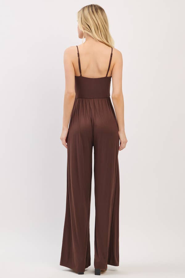 Heart & Hips - Wholesale Jumpsuit - Women's - JR56656 - TWISTED DETAIL PALAZZO SLIP JUMPSUIT17