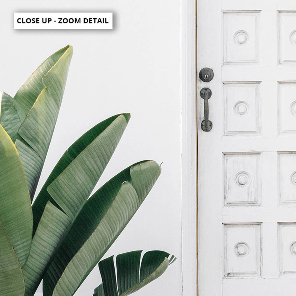 PRINT AND PROPER - Wholesale Art Print - Palm Villa Long Beach Poster. Coastal California White Door2
