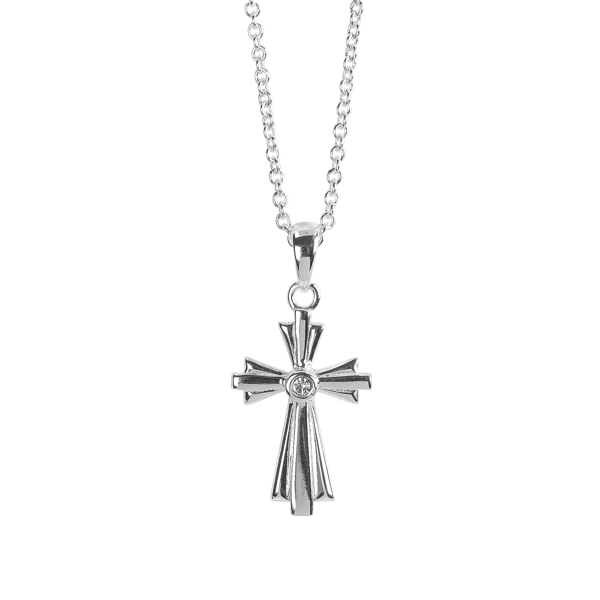 Dicksons - Wholesale Halskettinghanger - Halsketting Amazing Grace Bud Cross 18in1