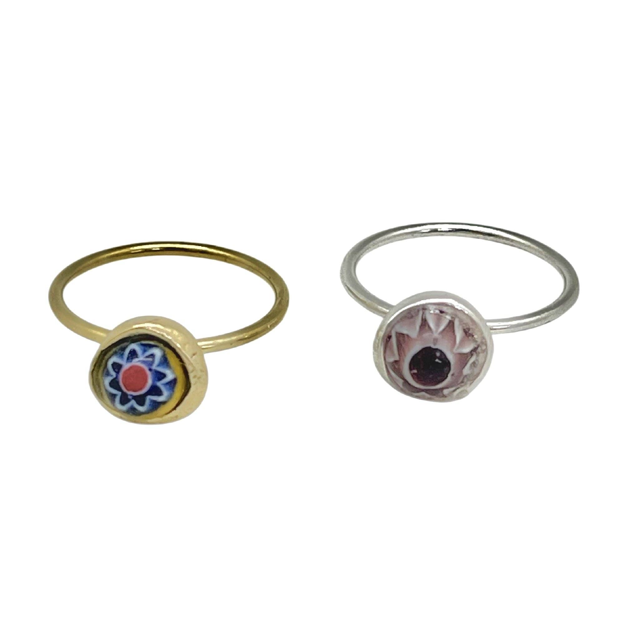 Gloria Mago - Wholesale Jewelry Set - Talisman of Light ring set in 10µ silver and gold3