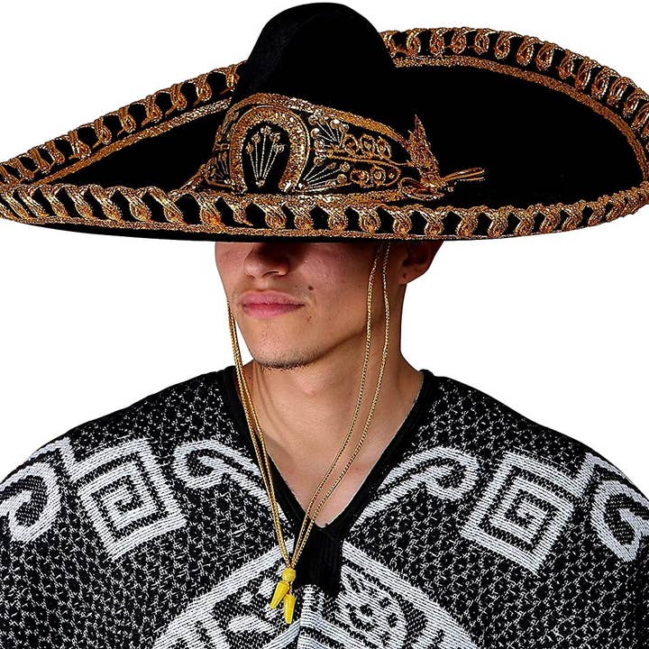 FESTMEX – wholesale Costume – Unisex – Authentic Adult Mexican Sombrero Mariachi Charro Hat, Premium Mexican Hat for Costume Parties, 5 de Mayo, 16 de Septiembre4