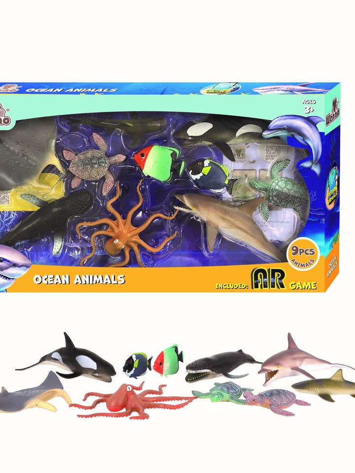 10 Stück Meerestiere in einer Fensterbox für den Großhandel von Wenno