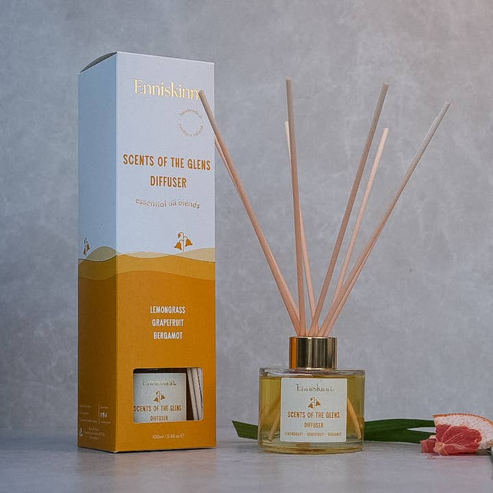 Scents of the Glens - Lemongrass, Grapefruit -Reed Diffuser for wholesale by Enniskinn - Handmade N.Irish Selfcare