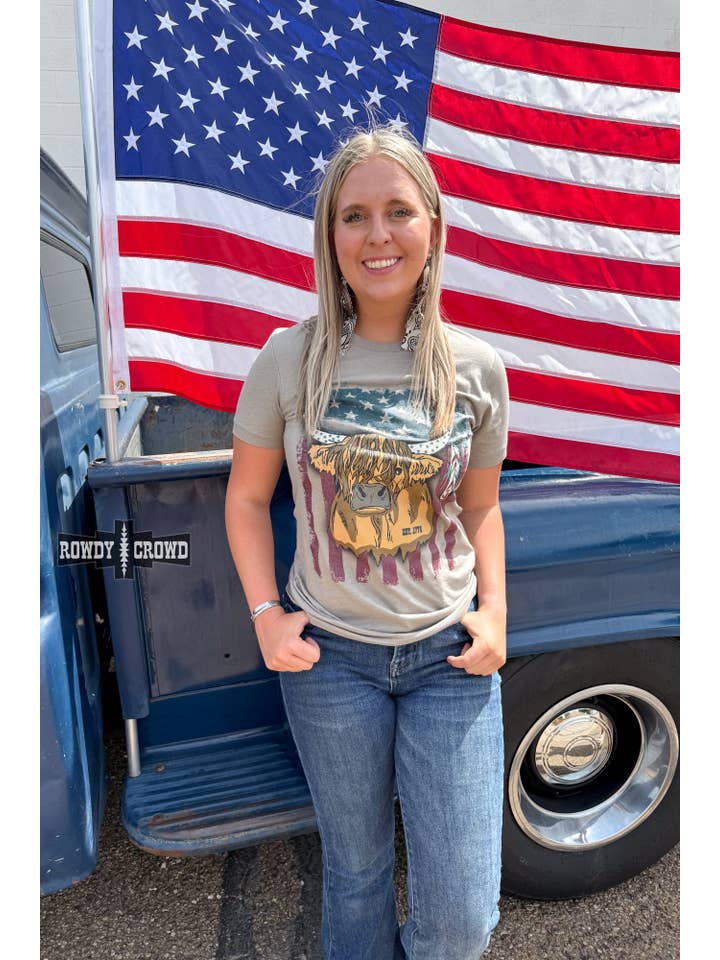 Rowdy Crowd Clothing - Wholesale Screen Printed T-Shirt - Women's - Homeland Highland Tee4