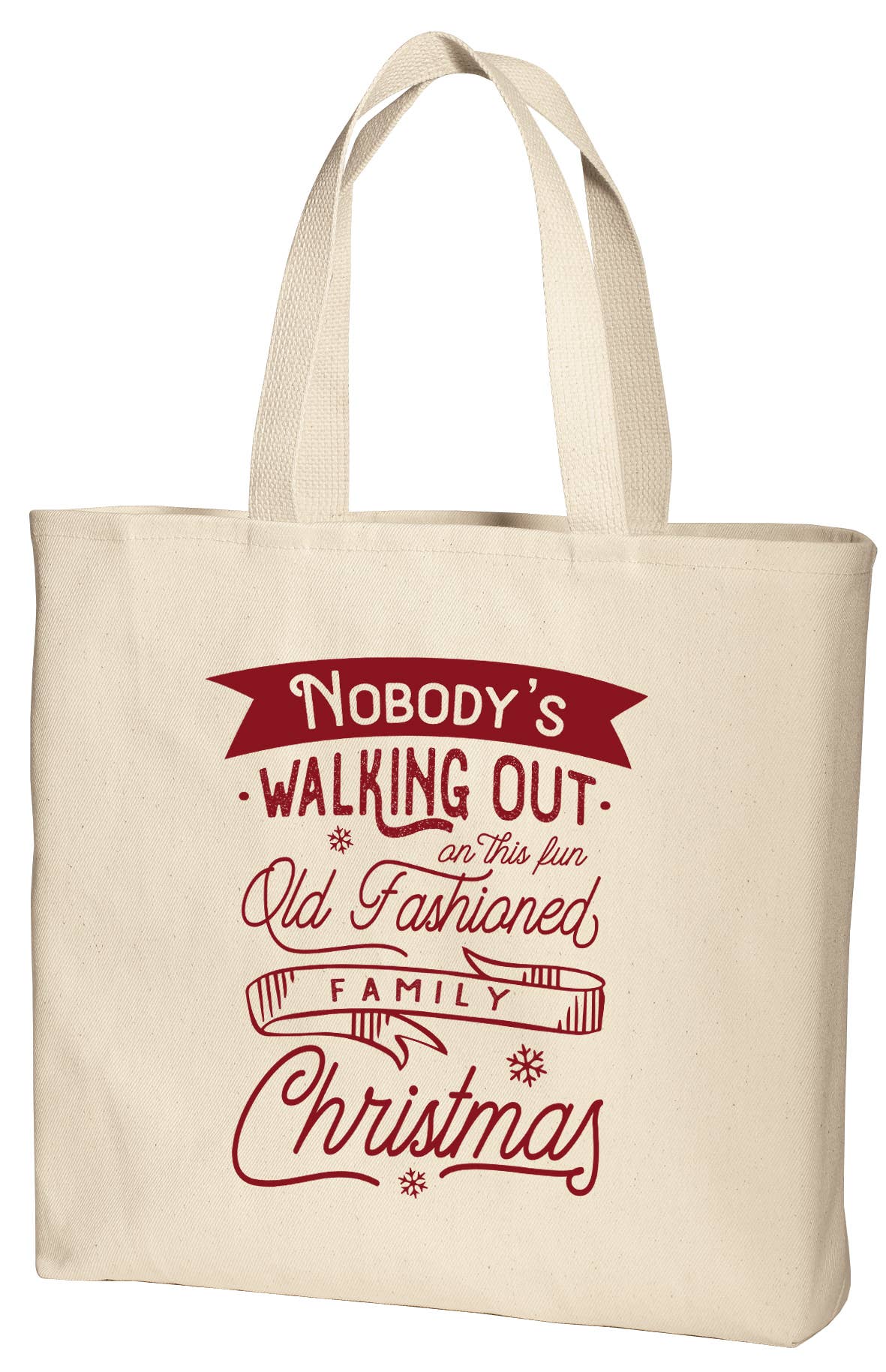 Perfect Day Print Co - Wholesale Tote Bag - Women's - Christmas Vacation Canvas Tote Bag, Fun Old Fashioned Family2
