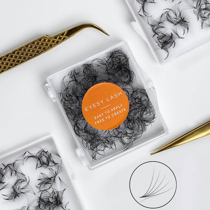 Eyesy Lash - Wholesale False/Fake Eyelashes - Premade fans 5D | ¢1.28 /fan | 0.07 | 1000 Handmade fans