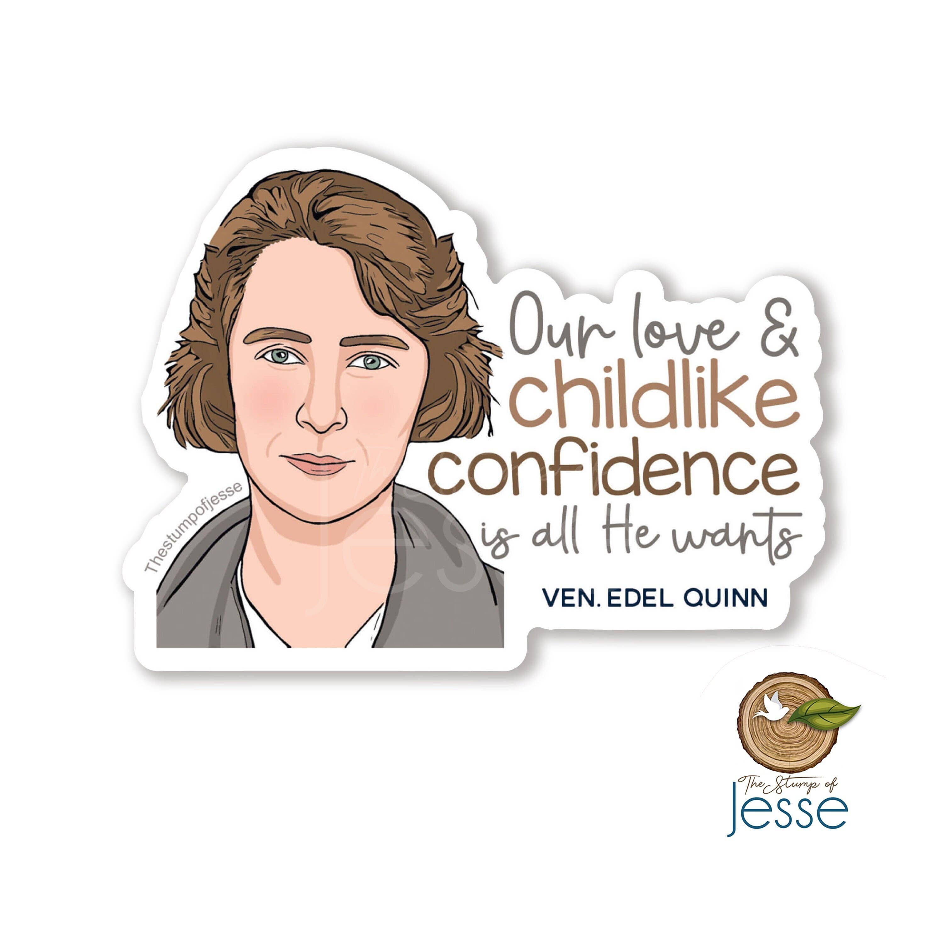 The Stump of Jesse - Wholesale Sticker - Ven. Edel Quinn Waterproof Catholic Sticker0