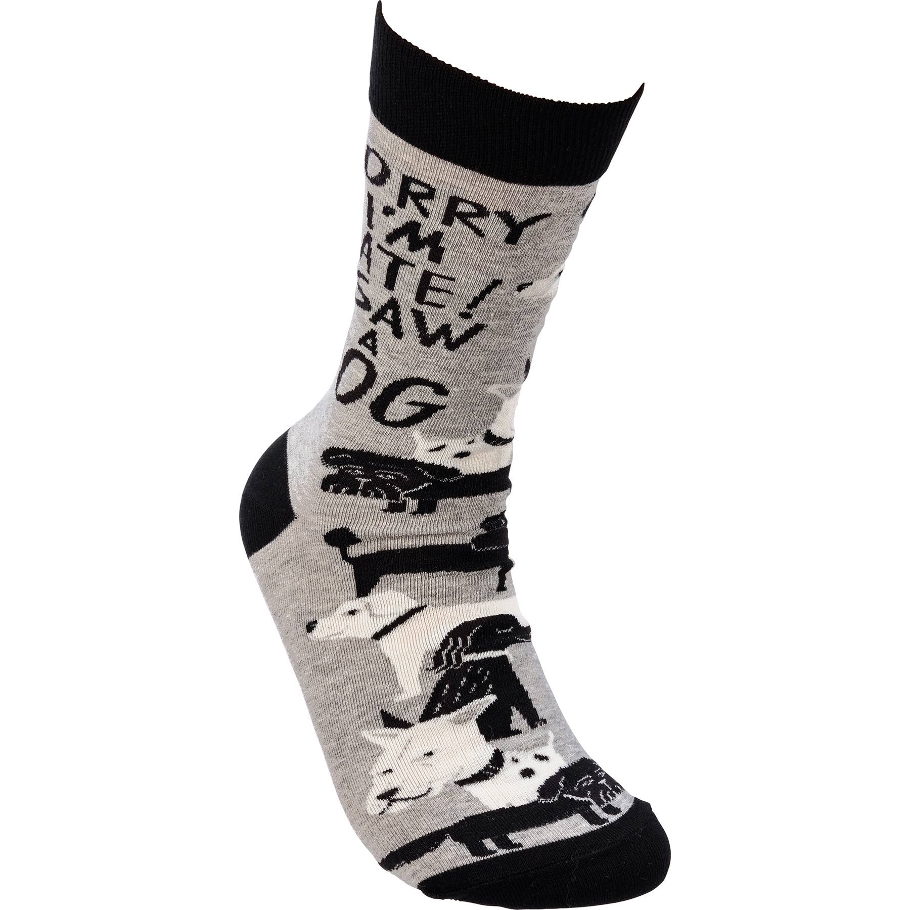Primitives by Kathy - Wholesale Socks - Unisex - Sorry I'm Late I Saw A Dog Socks3