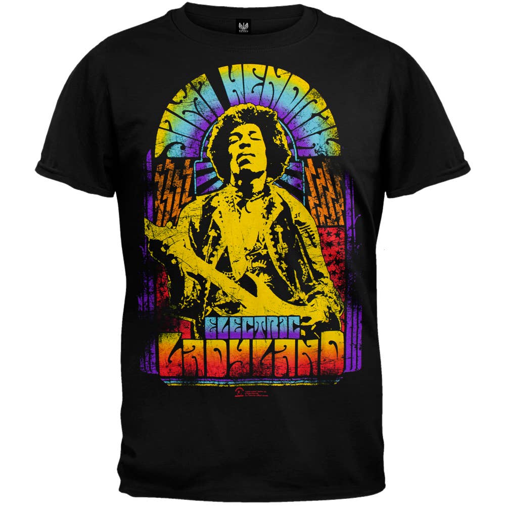 Official Store - Vendita all'ingrosso Maglietta serigrafata - Uomo - Jimi Hendrix - Maglietta da uomo neon0