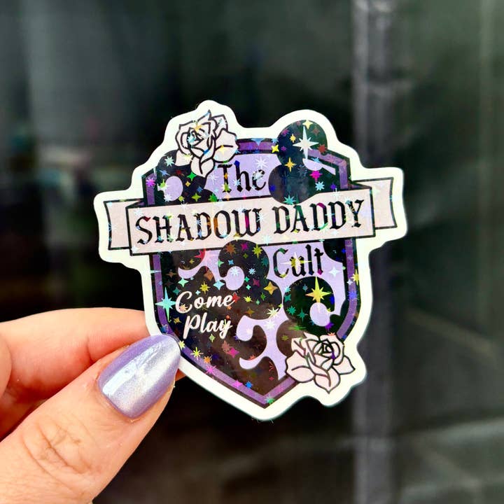 The Shadow Daddy Cult Sparkle Star Sticker for wholesale by Awfullynerdy.co
