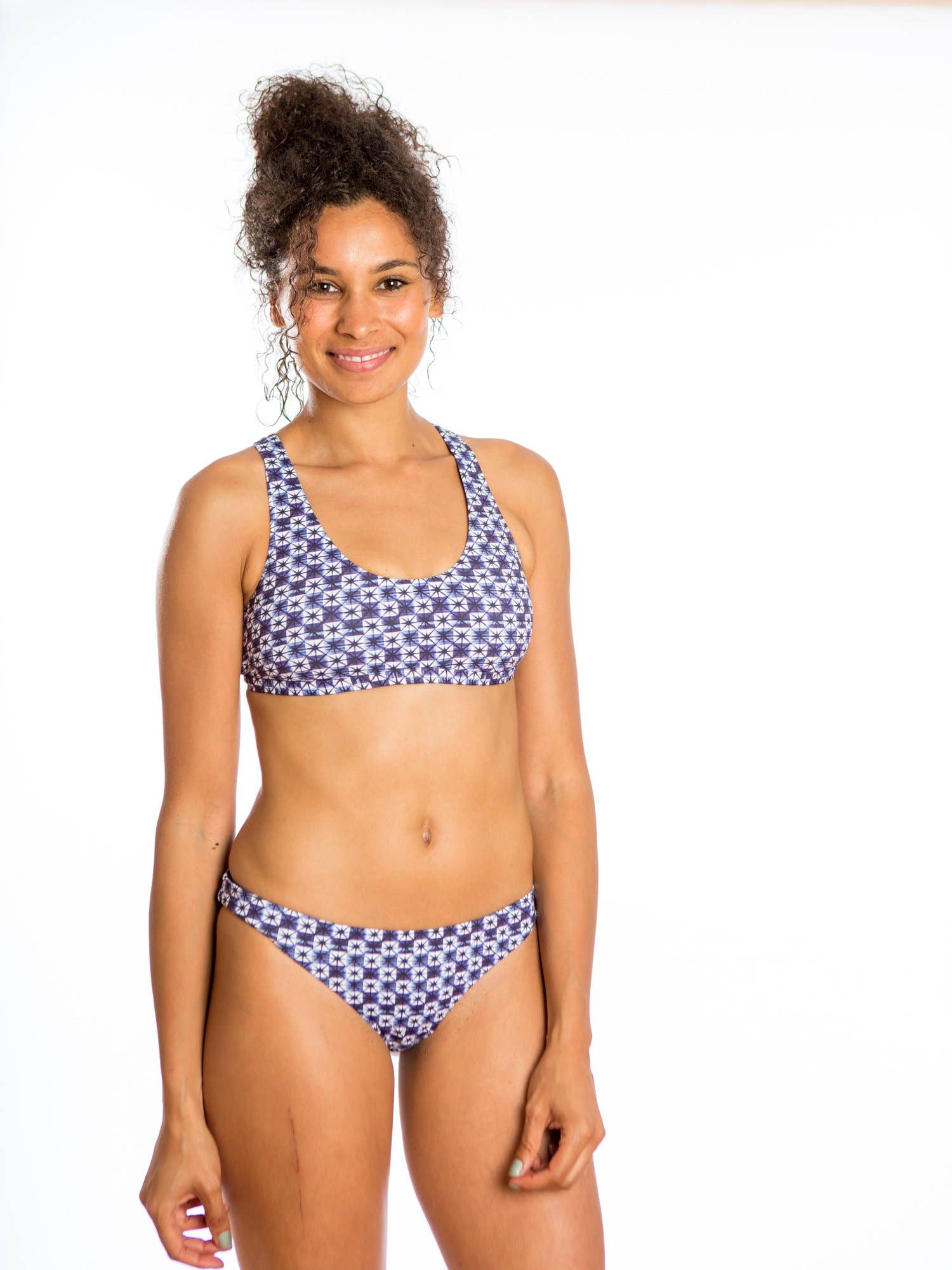 Sensi Graves Swim - Wholesale Swim Bottoms - Women's - Tori Reversible Skimpy Bikini Bottom - Zen Out3