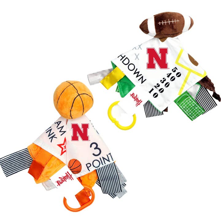 Baby Jack Distribution - Wholesale Stuffed/Plush Toy - Kids & Baby - Nebraska Cornhuskers Stroller Tag Toy Learning Lovey4