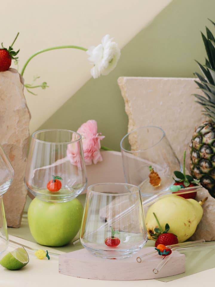 Fruit Figurine Glassware Set (6 pcs) for wholesale by MINIZOOUSA