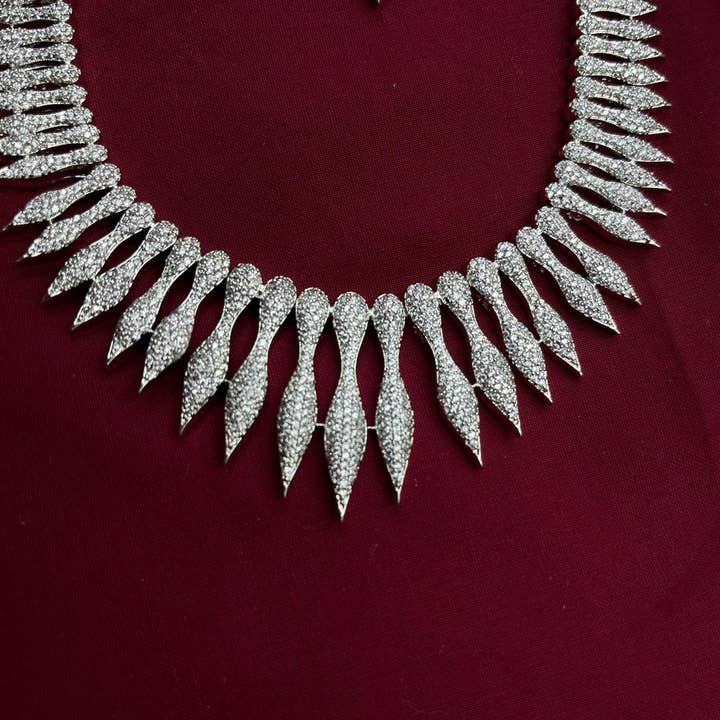 Vastrabhushan - Wholesale Jewelry Set - Marquise Cut Diamond Choker Statement Piece8