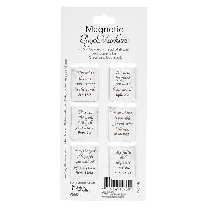 Christian Art Gifts - Wholesale Bookmark - Magnetic Bookmark Set Mini Butterfly Blessings1
