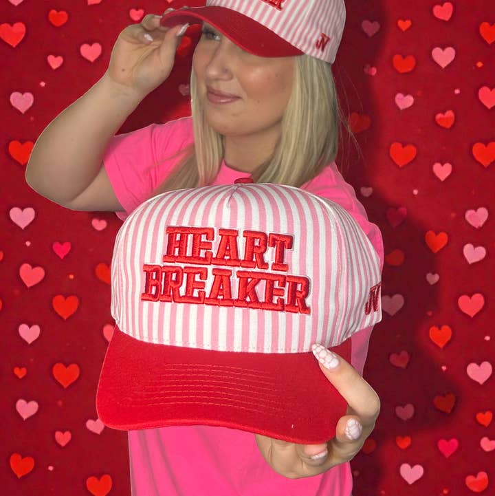 6j Threads LLC - Wholesale Trucker Hat - Women's - Heart Breaker Valentines Cap