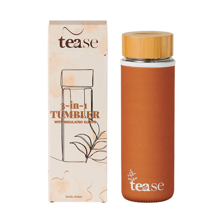 3-in-1 Eco Tumbler | Tea, Coffee & Fruit Infuser Gift for wholesale by Tease | Wellness Tea Blends + Accessories