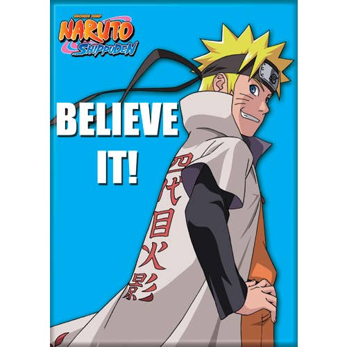 Ata-Boy - Wholesale Magnet - Naruto Believe It Magnet 2.5" x 3.5"