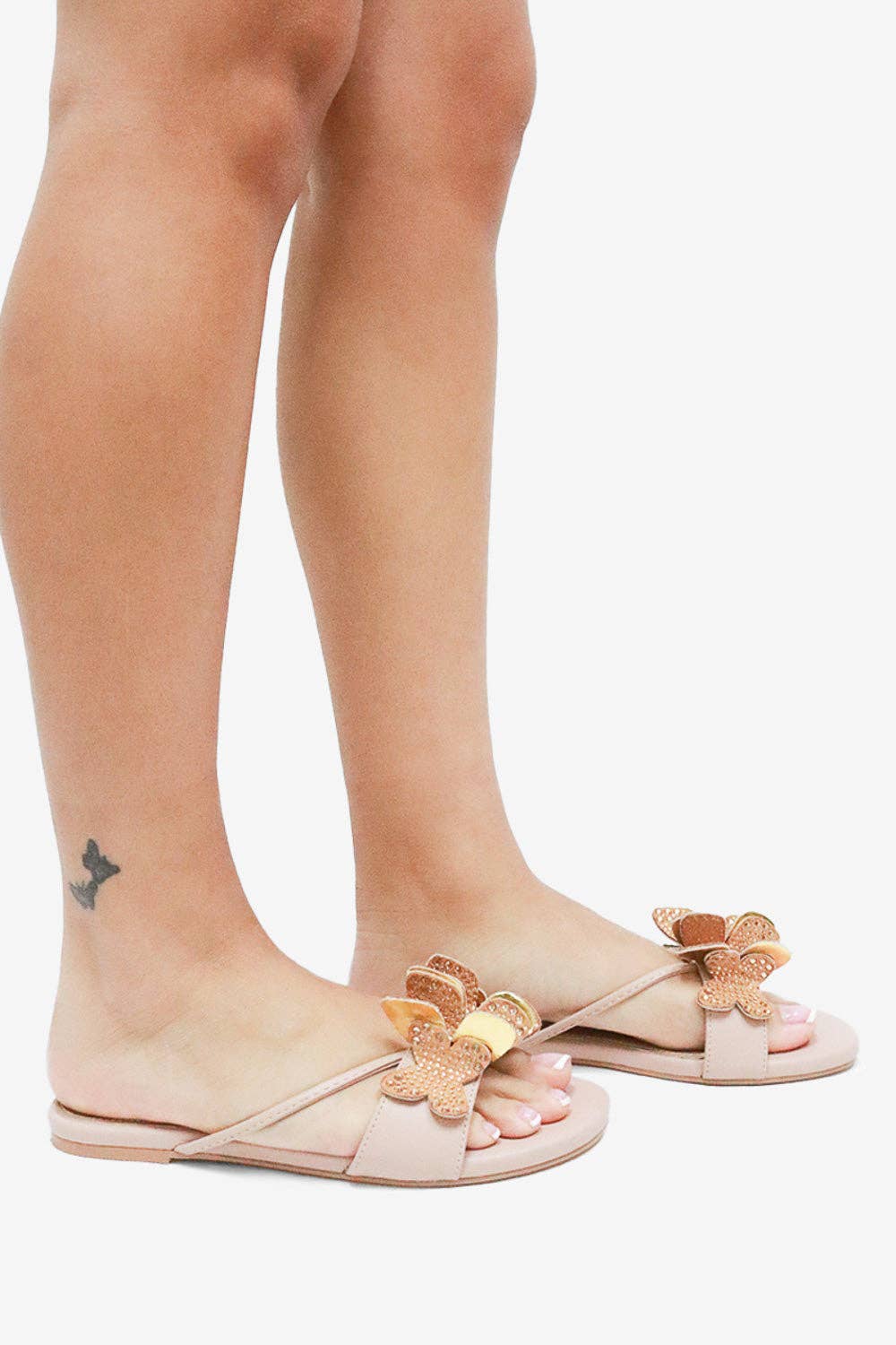 Lemonade Shoes - Venta al por mayor Sandalias - Mujer - SABETHA - Sandalias con adorno de mariposa brillante22