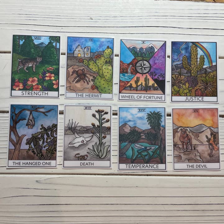 Two Deserts – Engroshandel Klistermærke – 12-Den hængte mand (En) Desert Tarot Card Vinyl Sticker