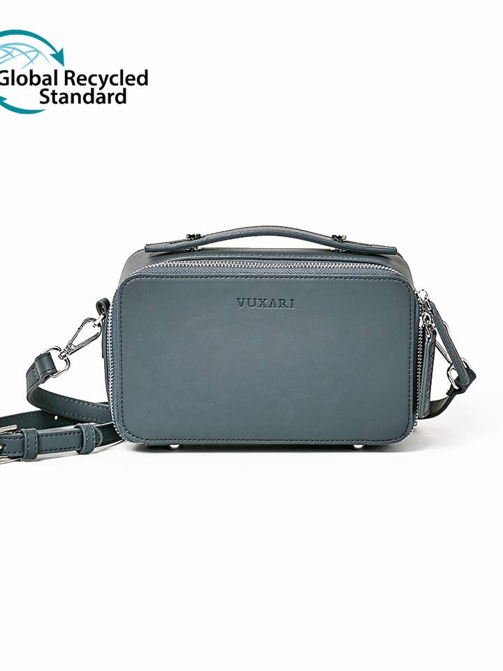 Eco-friendly Recycled Plastic Handbag - City Case - Teal for wholesale by Vuxari