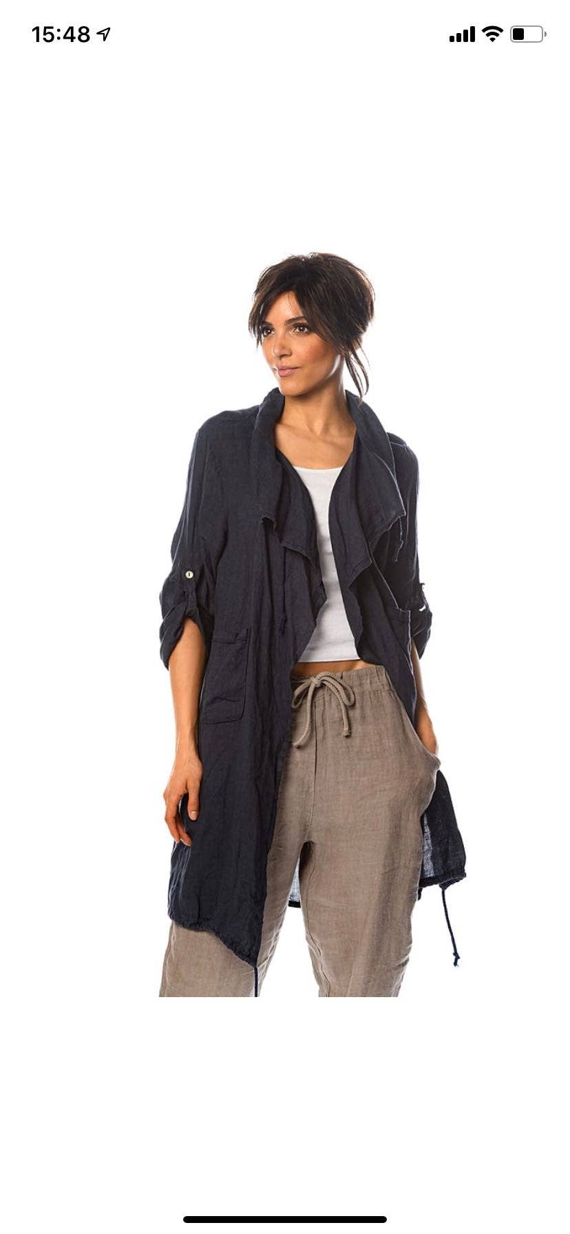 LÉA & LUC - Wholesale Outerwear Vest - Women's - 100% Linen Vest REF. 96792