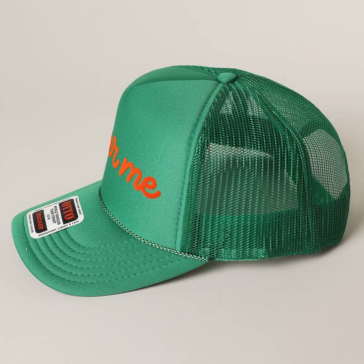 Fashion City – Engroshandel Trucker hat - Unisex – Øl Mig Tekst Printet Mesh Ryg Skum Trucker Kasket5