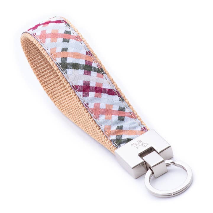 Wickford Gingham Key Ring for wholesale by Up Country, Inc.